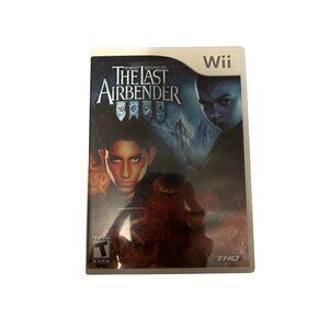 The Last Airbender Wii Game With Case & Manual By THQ Teen Action Adventure